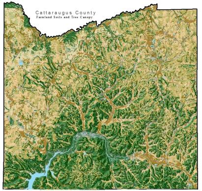 Map created by Cattaraugus County Planning