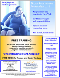 Preview of Poster for the Free Training "Understanding Infant Adoption"